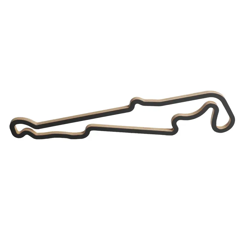 Circuit Paul Ricard - Sculpture Murale en Bois (45 cm) Livraison Gratuite